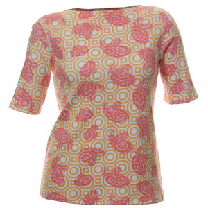 0x Multi Color Paisley Short Sleeve Shirt Tee NEW w/ Tags Plus Sizes